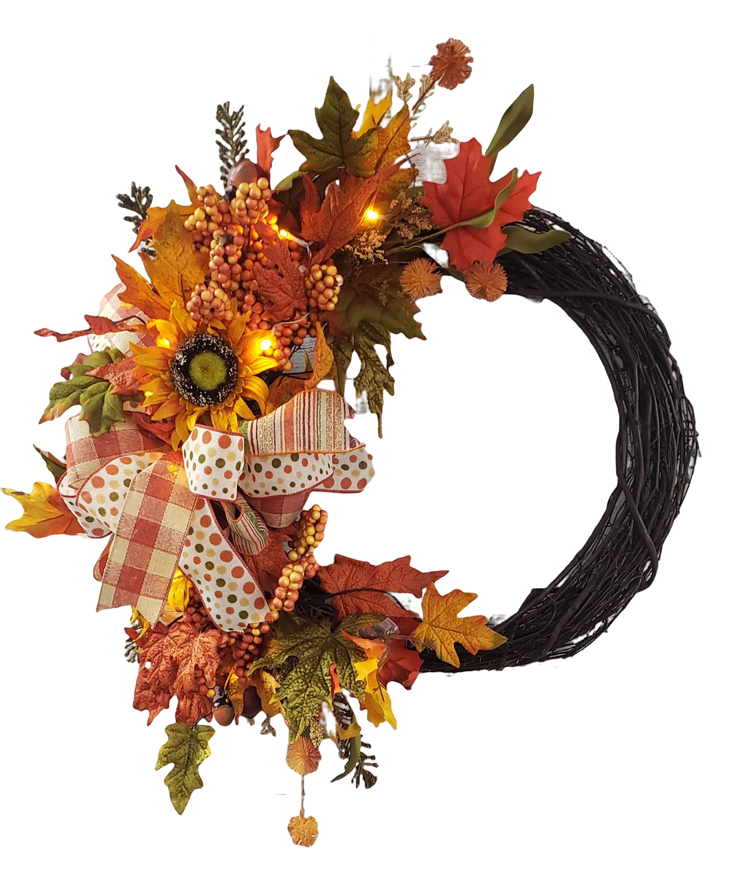 Floral autumn wreath