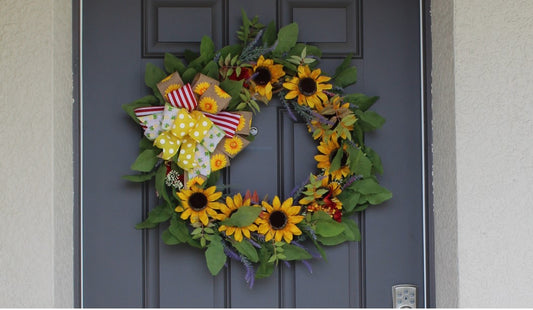 Sunflowers Wreath