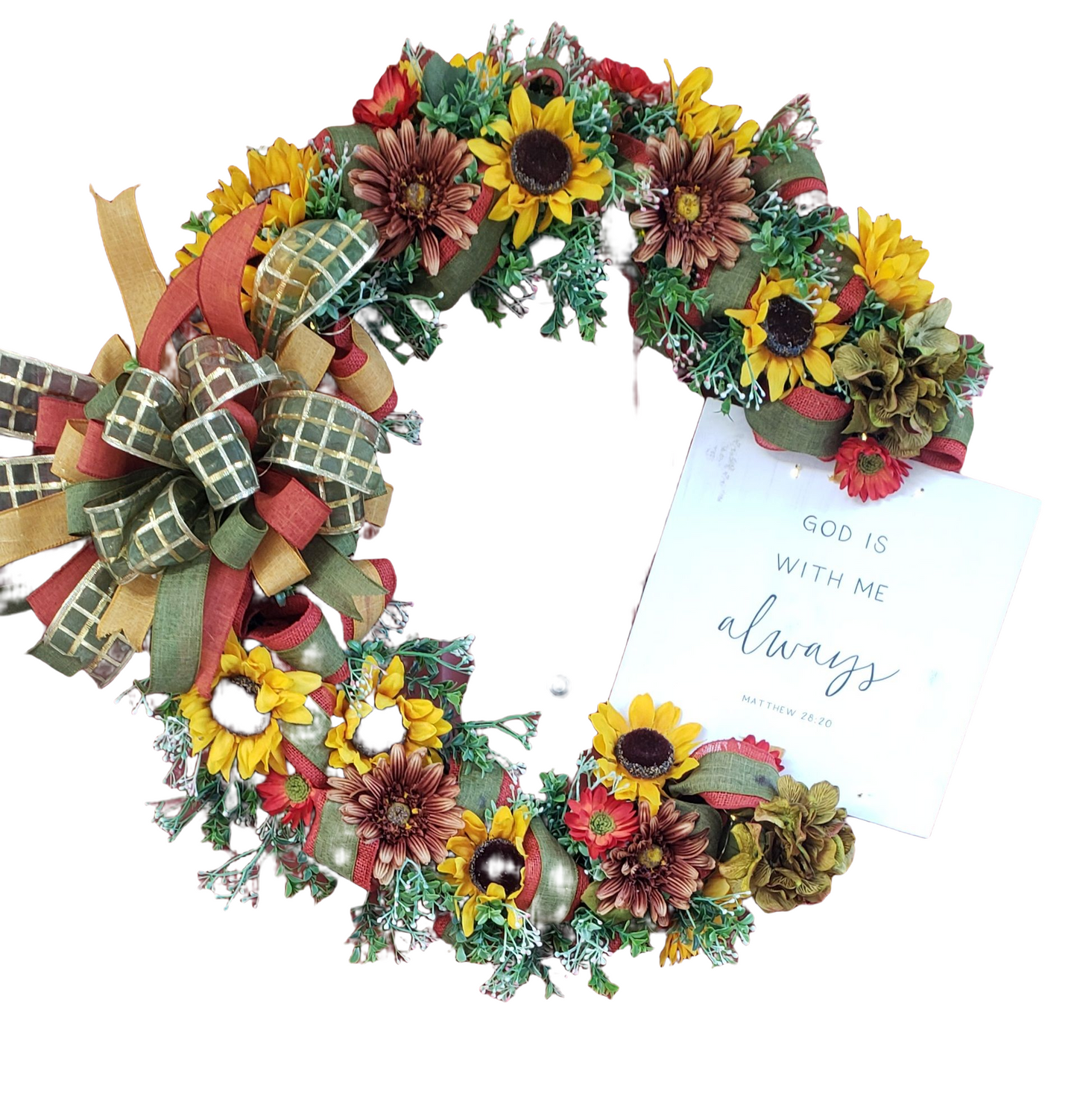 Terracotta sunflowers Wreath